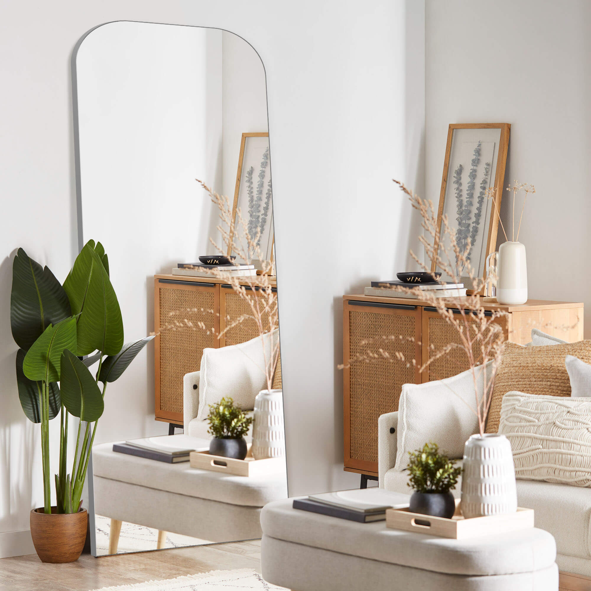 Thalia-Iron Frame Arch Full Length Dressing Mirror