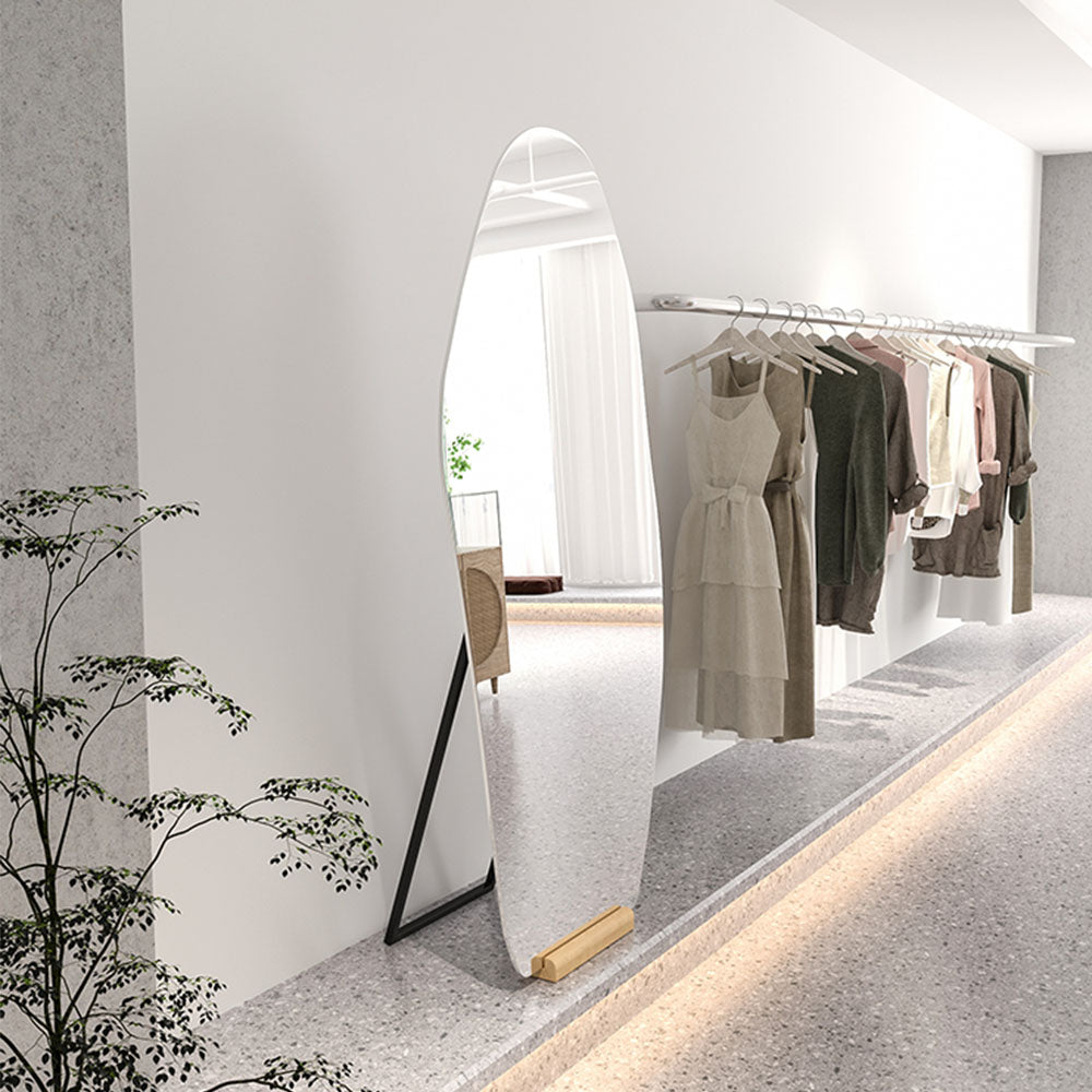 irrgular cloakroom floor mirror