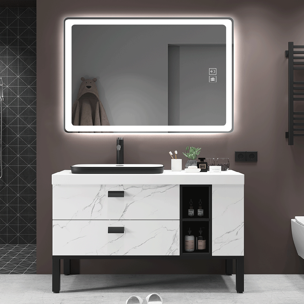Bathroom mirror with lights