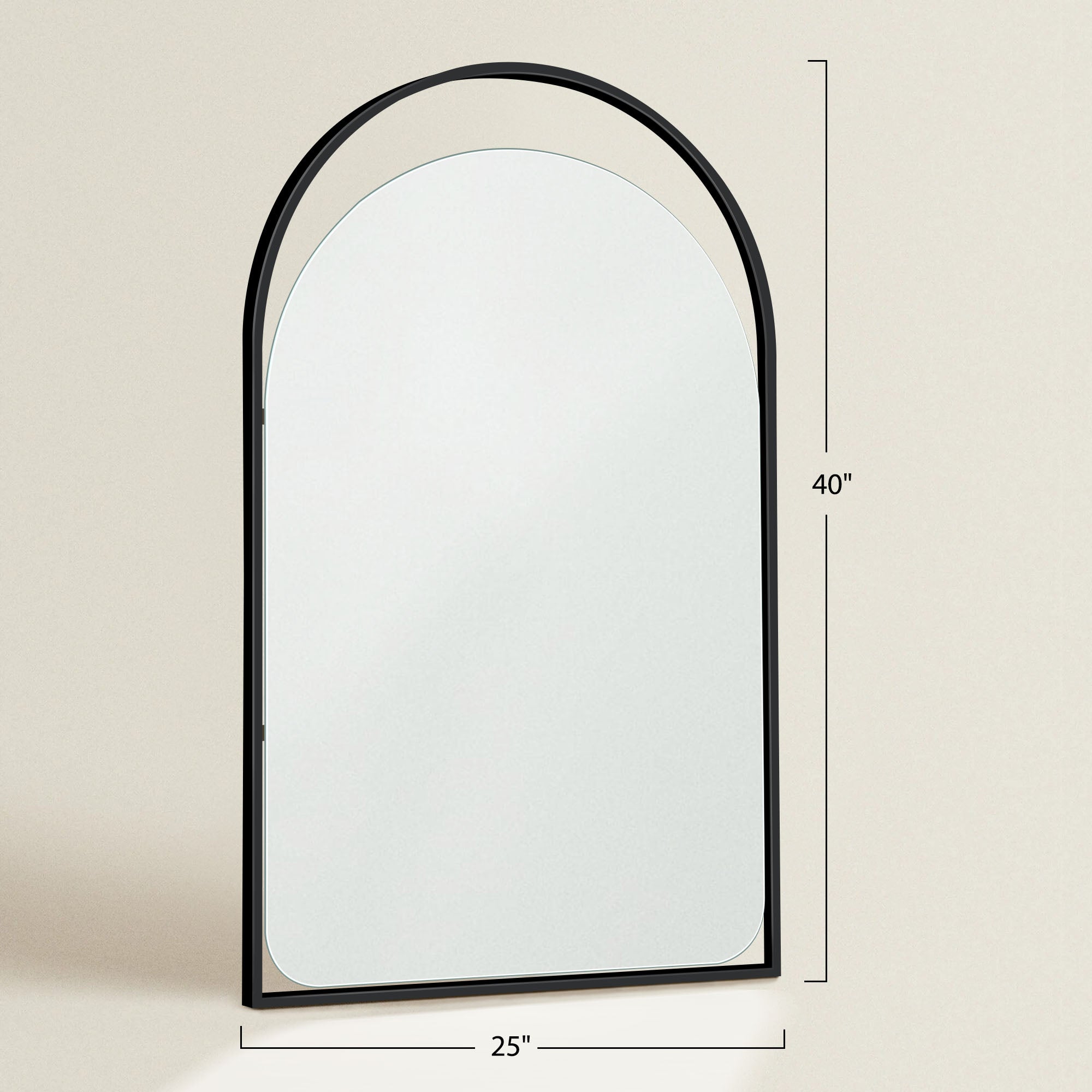 Bonny- Modern Home Decor Cutout Arch Top Floor Mirror