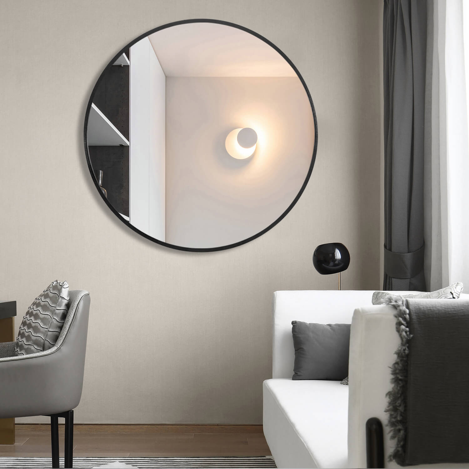 round circle mirror