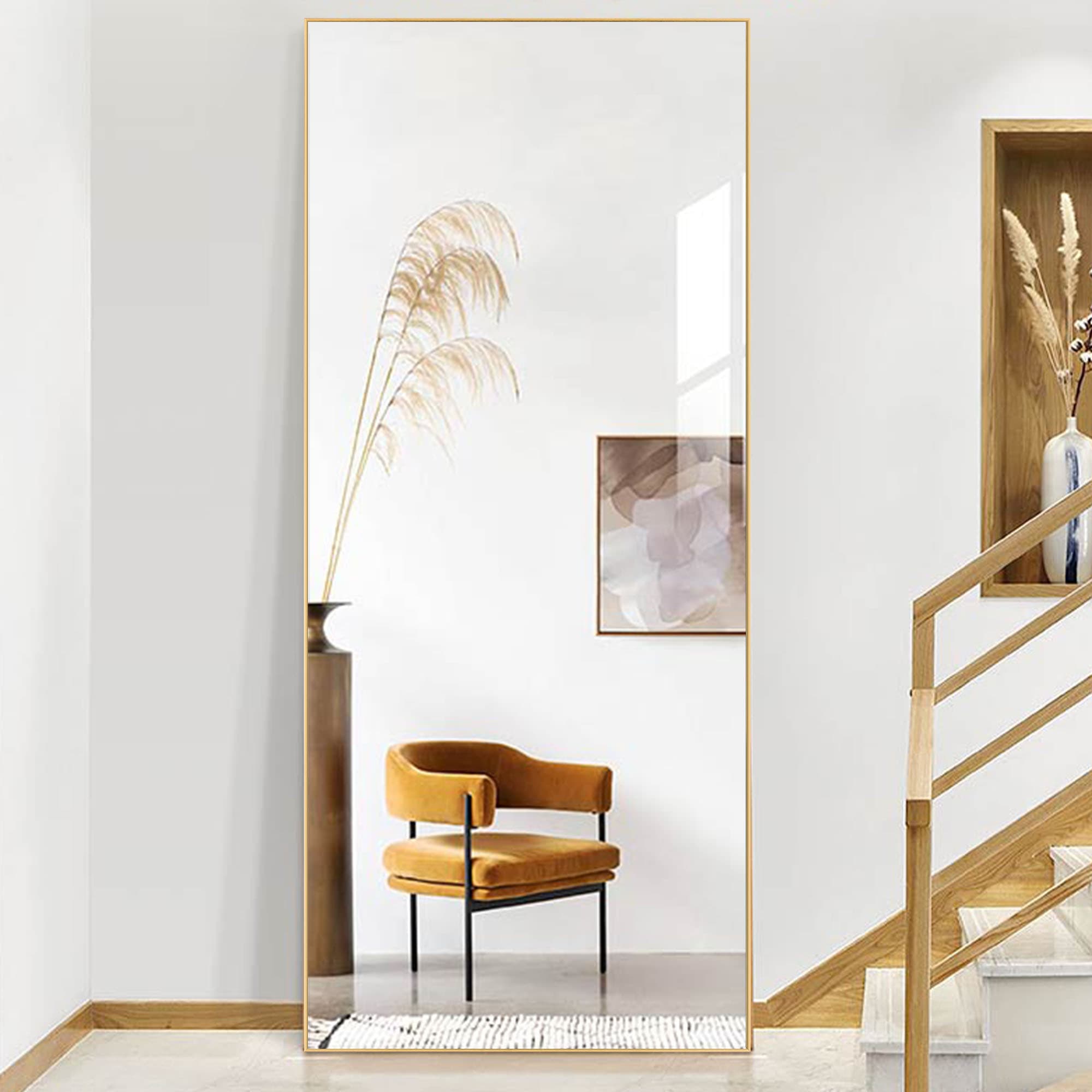 gold large dressing floor mirror