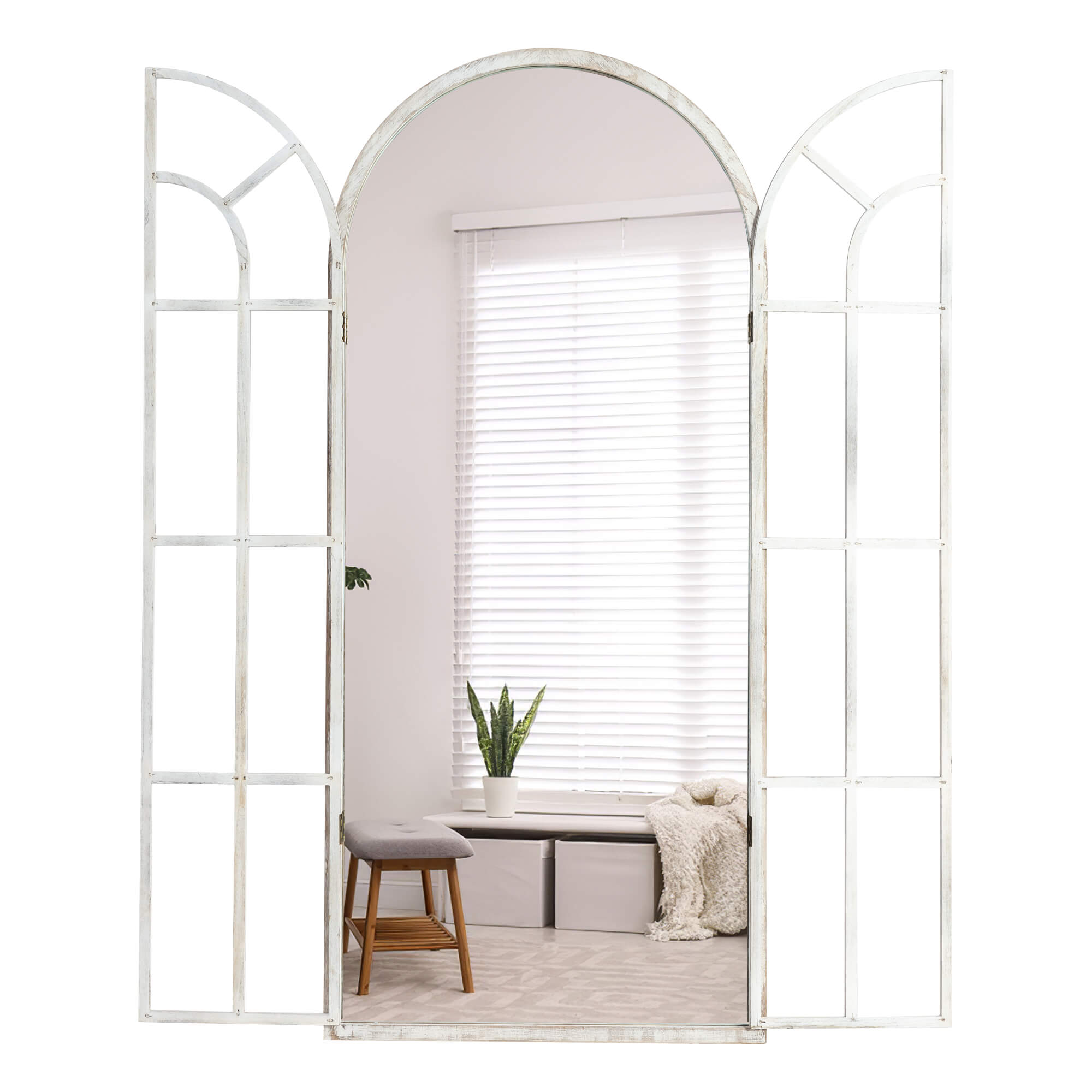 Sonia-71"x31.5" Farmhouse Wood Full Length Mirror