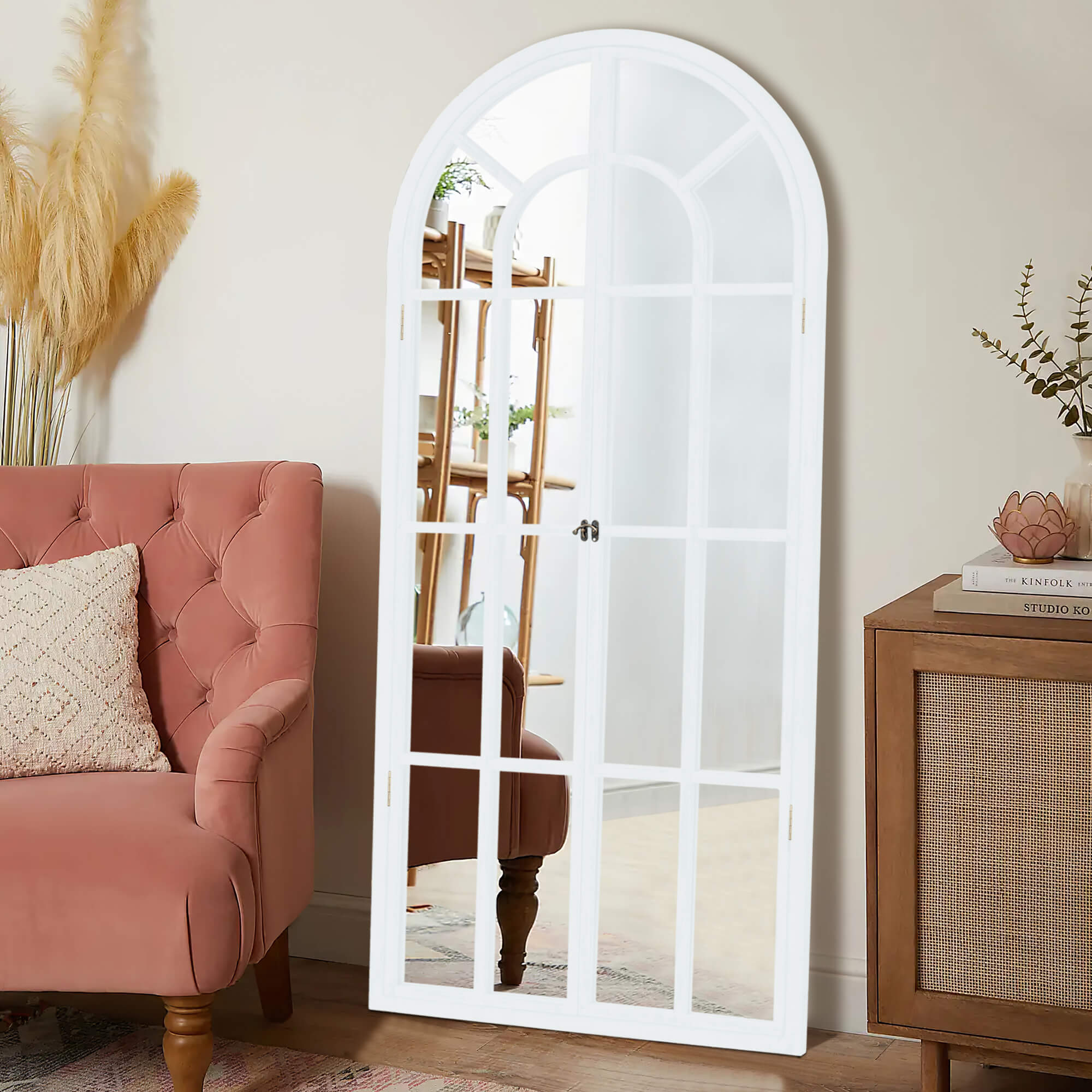 Sonia-71"x31.5" Farmhouse Wood Full Length Mirror