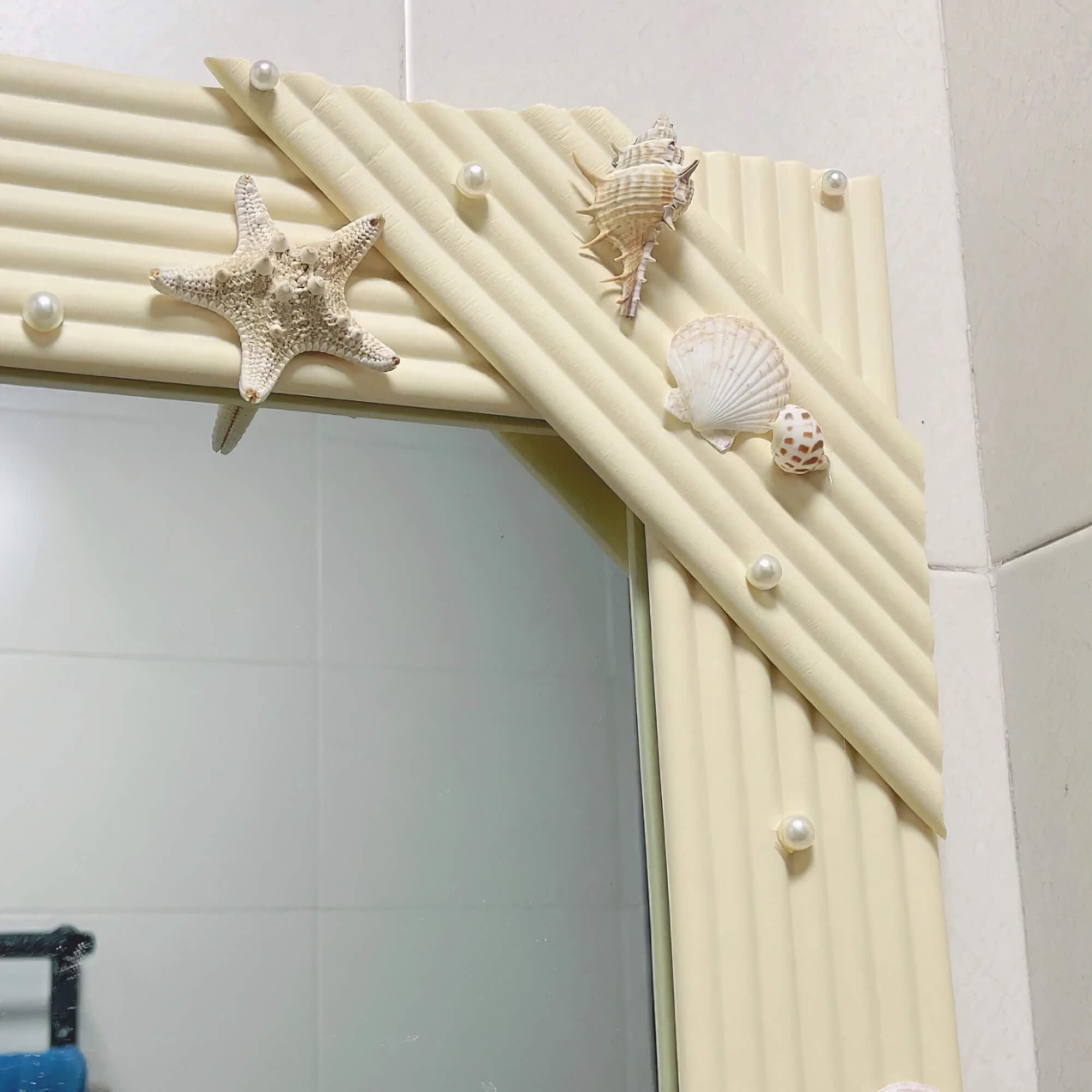 Countryside Sea Shell Pine Bumper Strip DIY Mirror