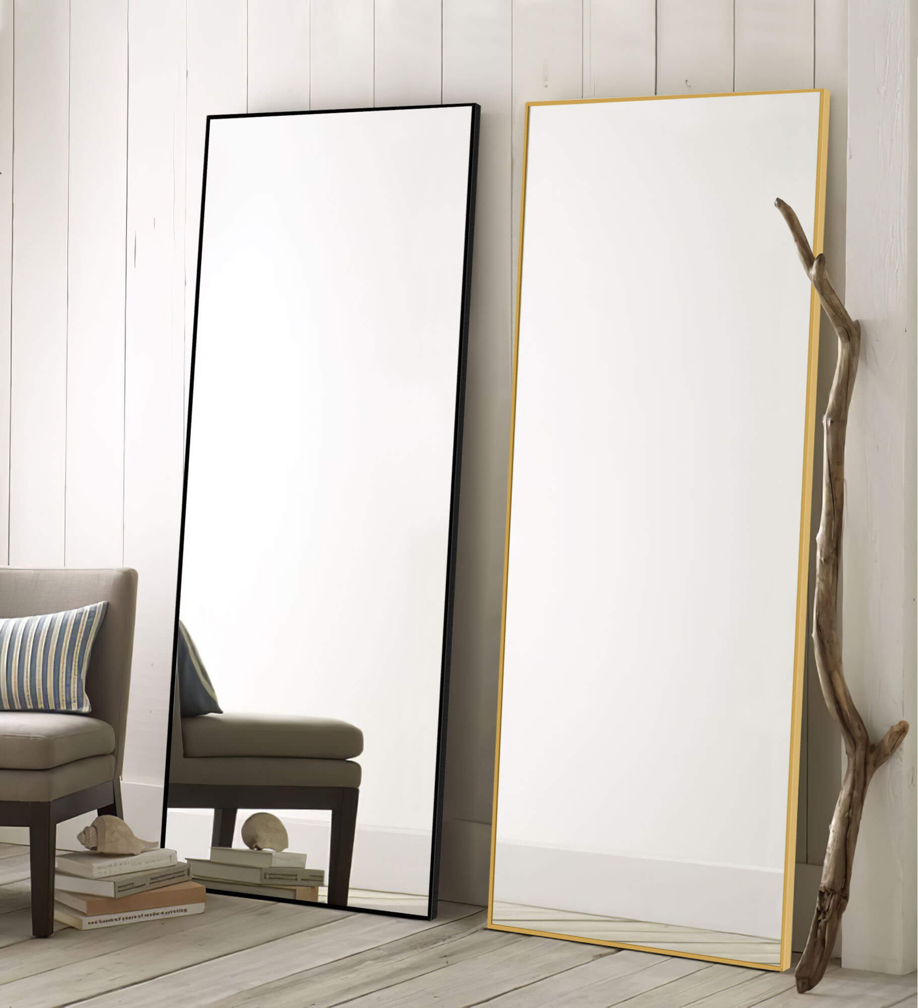 Full length floor mirror