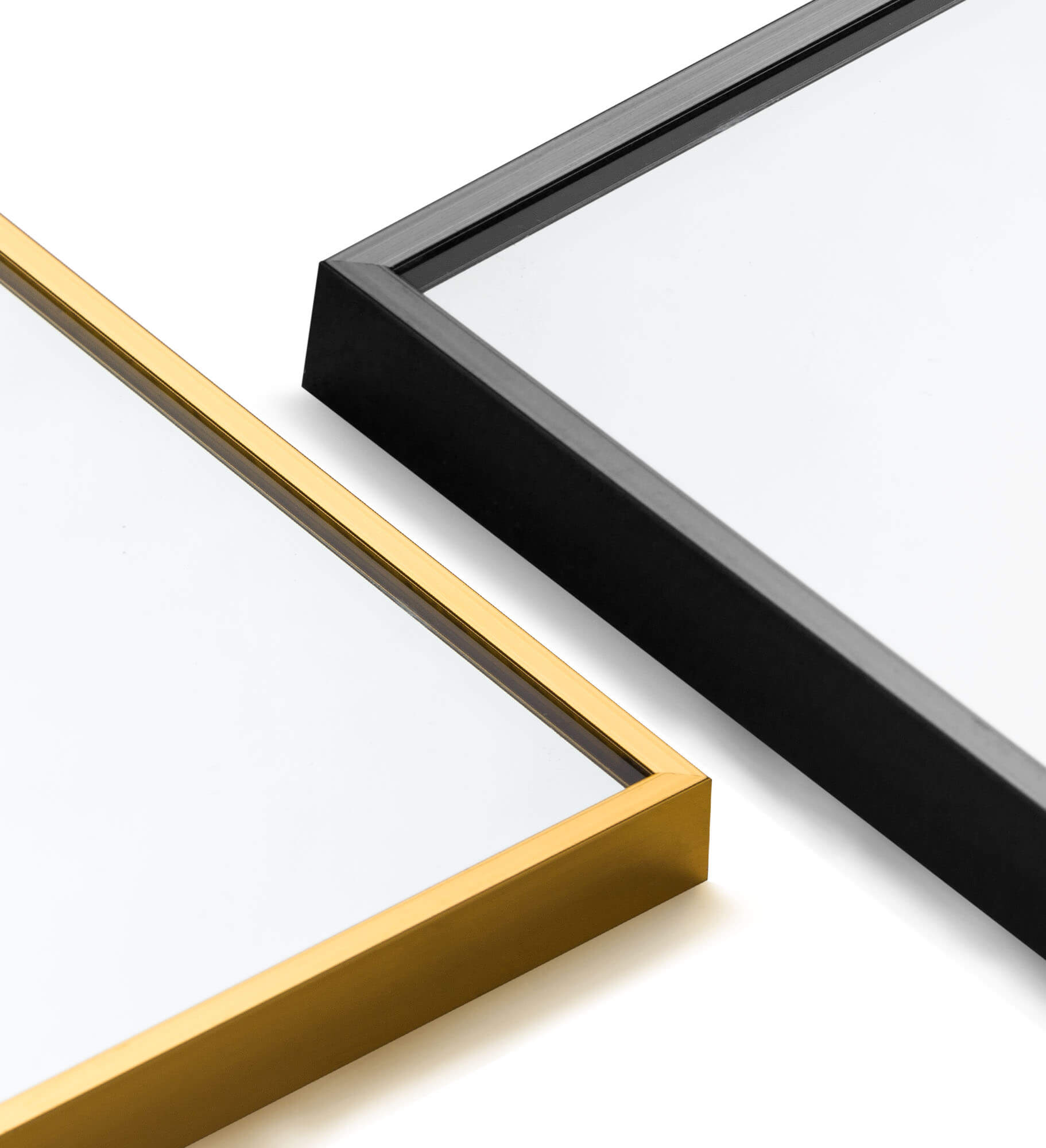 Corner of a full length mirror