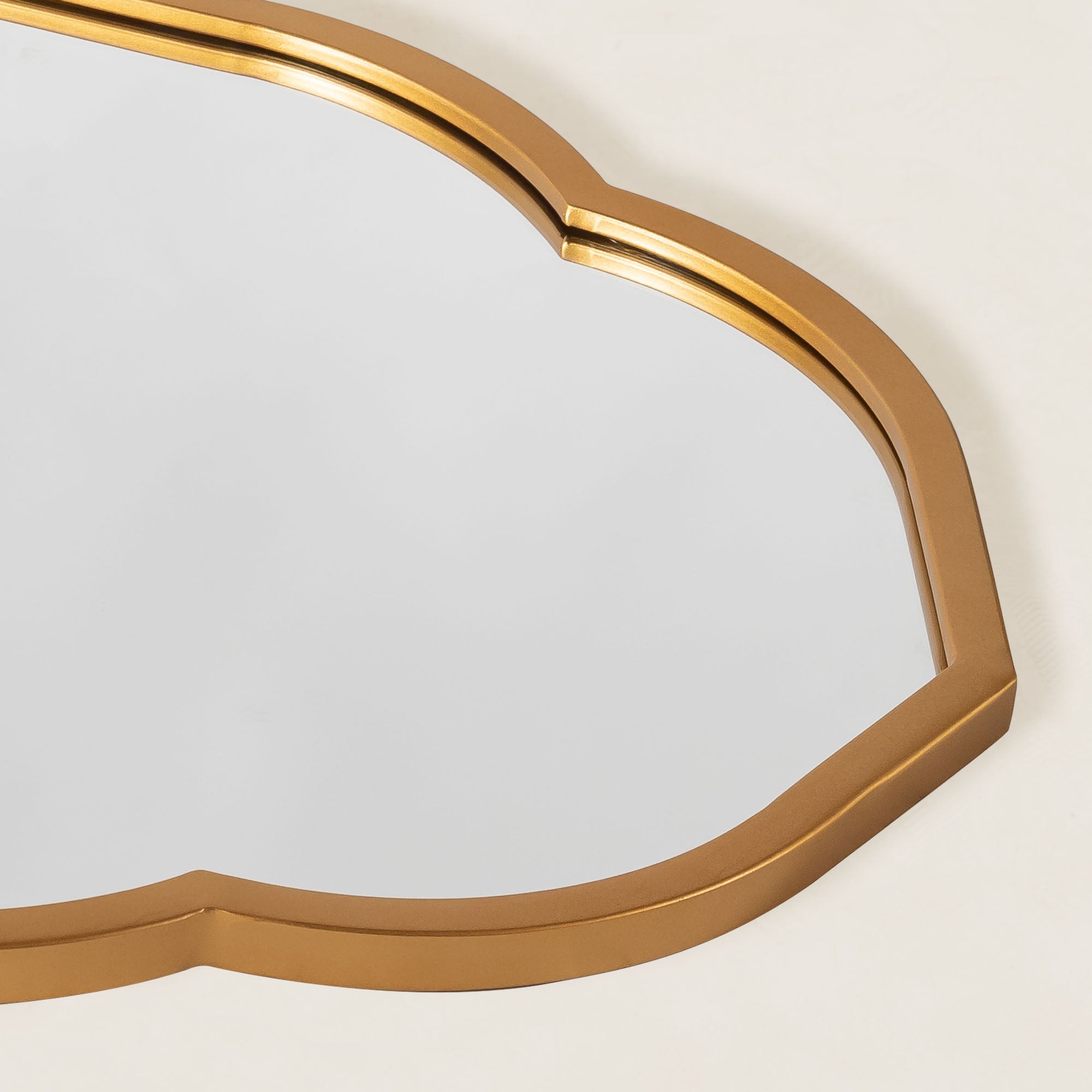 Hedda- Arch Moroccan Inspired Gold Iron Frame Wall Mirror