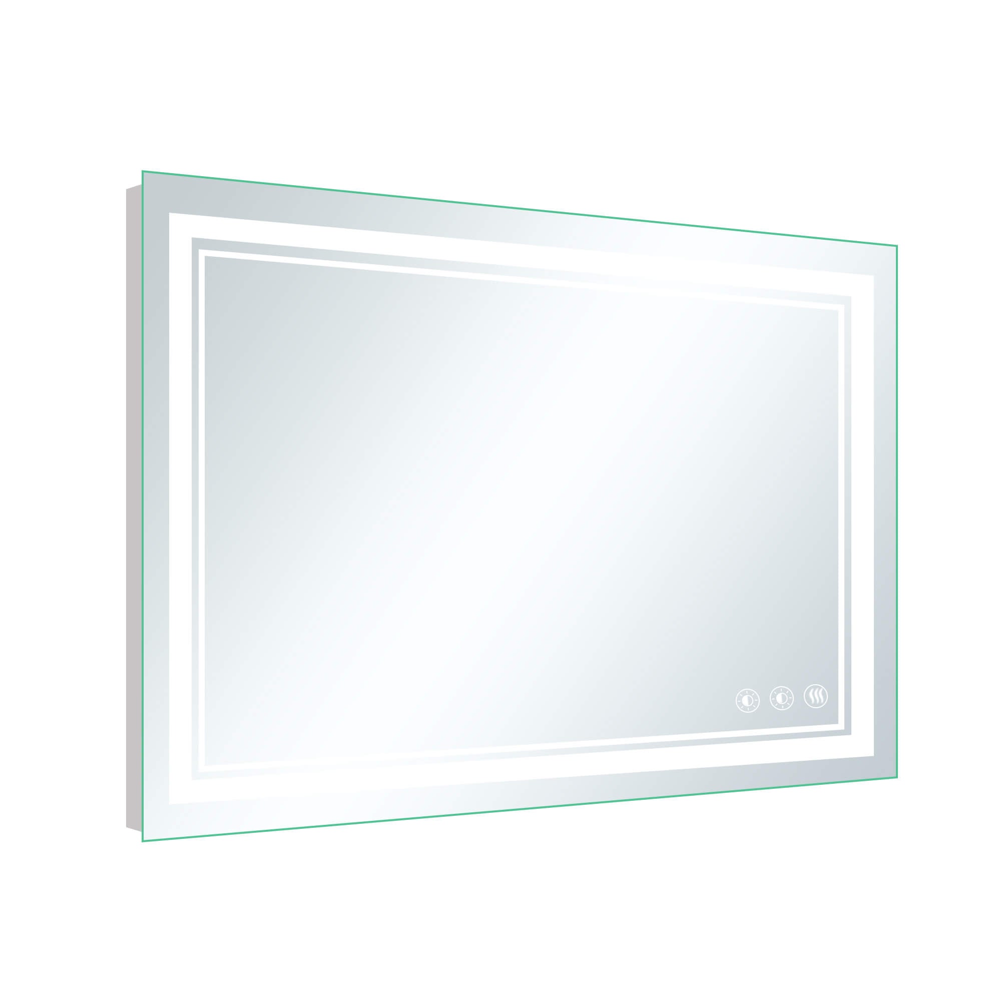 Gladys-Dimmable Lighted RGB LED Bathroom Mirror with Lights