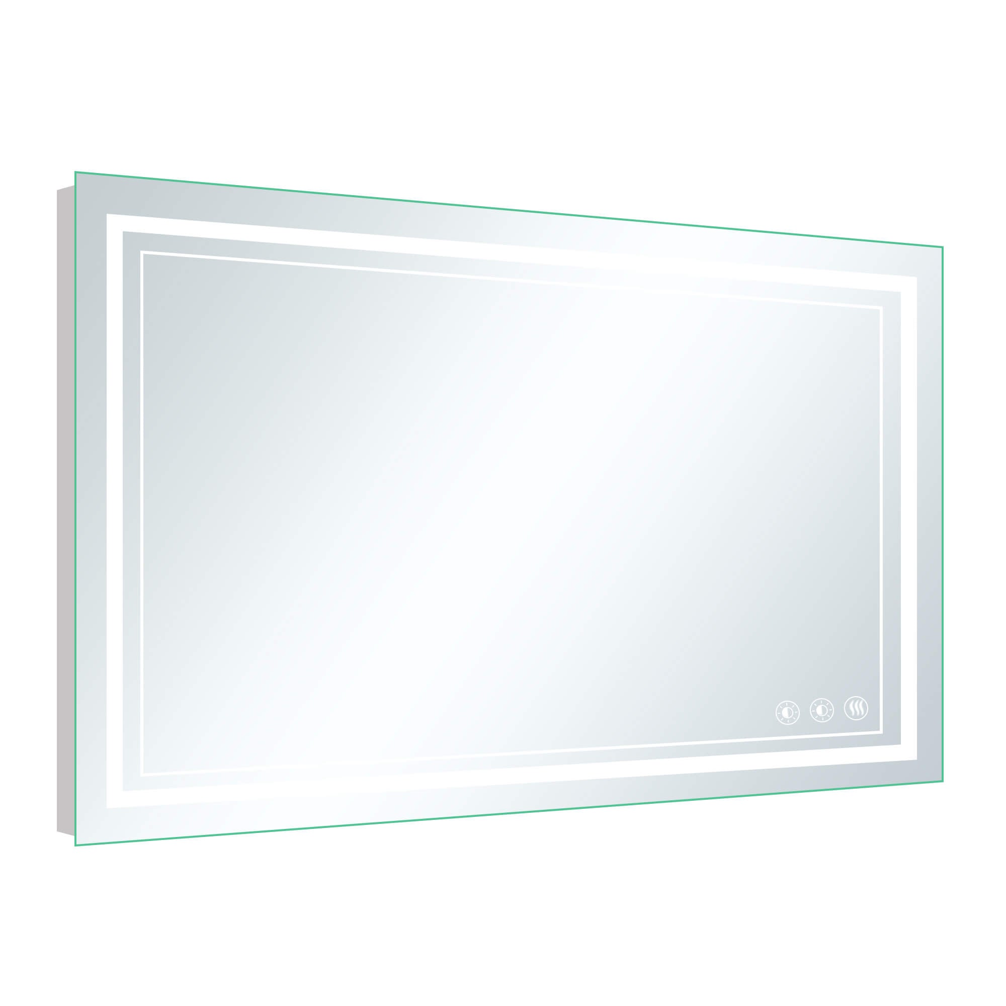 Gladys-Dimmable Lighted RGB LED Bathroom Mirror with Lights