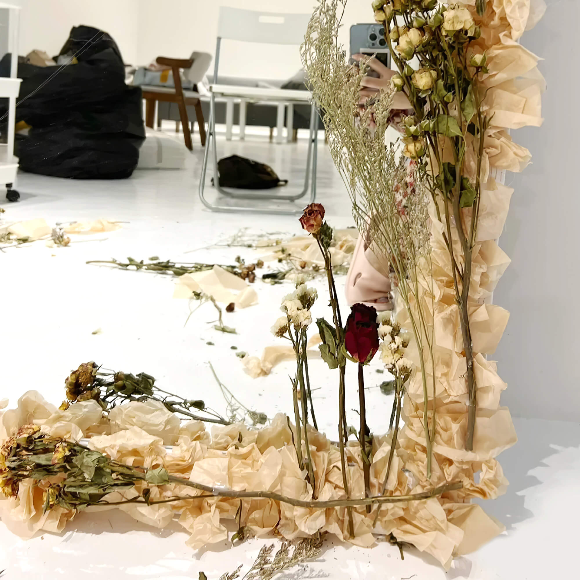Dry Flower Autumn 3D Sydney Paper Mirror