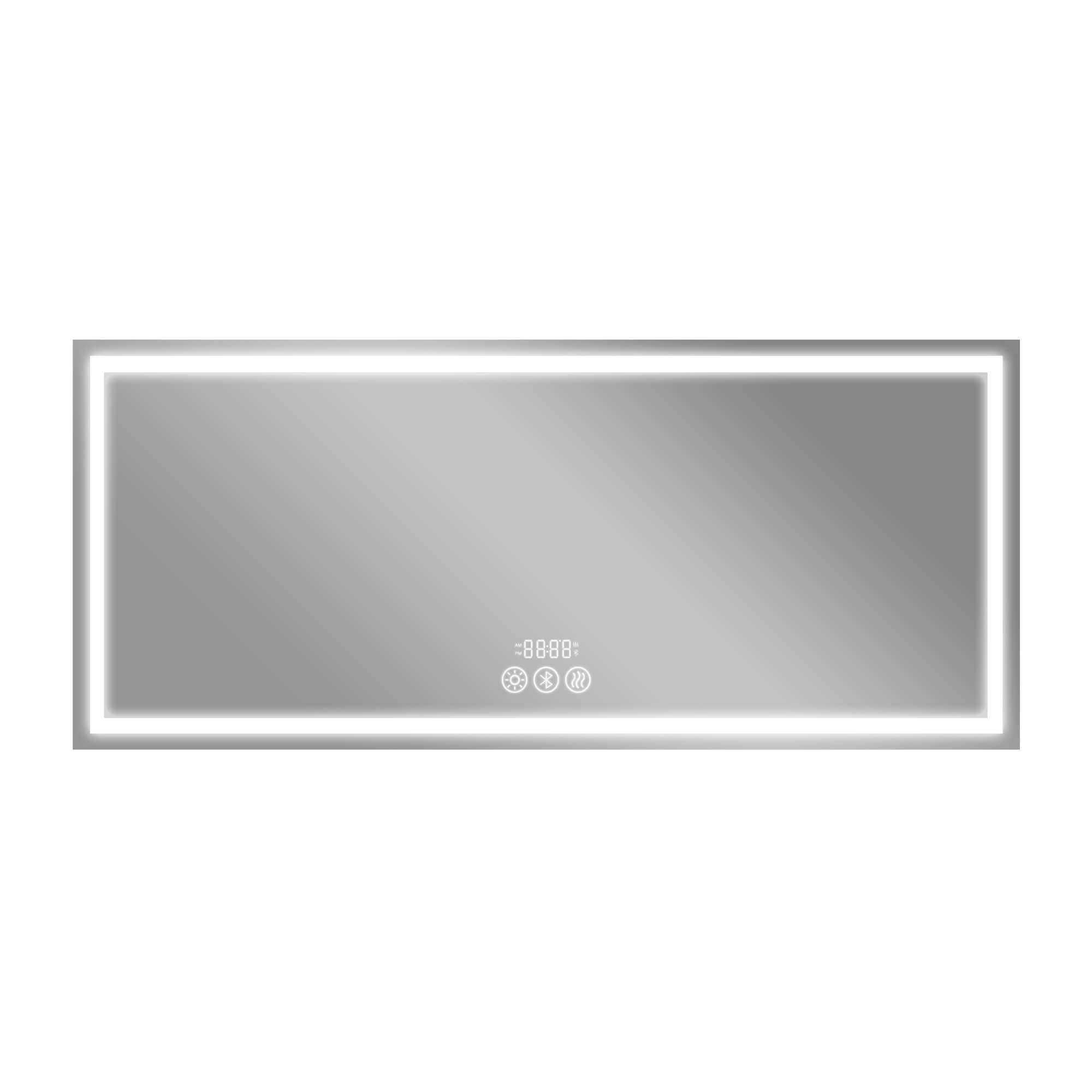 Aria- 71"x31" Oversized Rectangular Frameless Anti-Fog LED Wall Bathroom Vanity Mirror