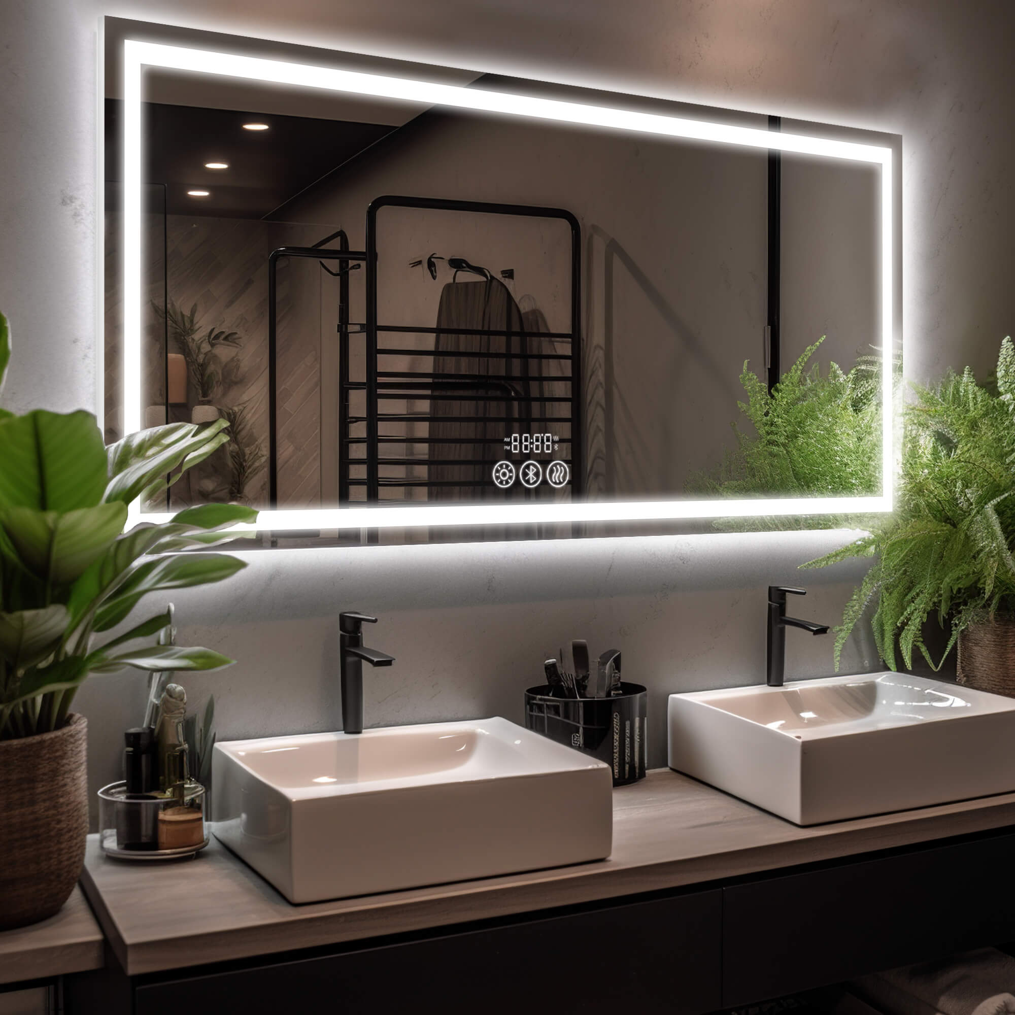 Aria LED Lighted Mirror, Electric Mirror