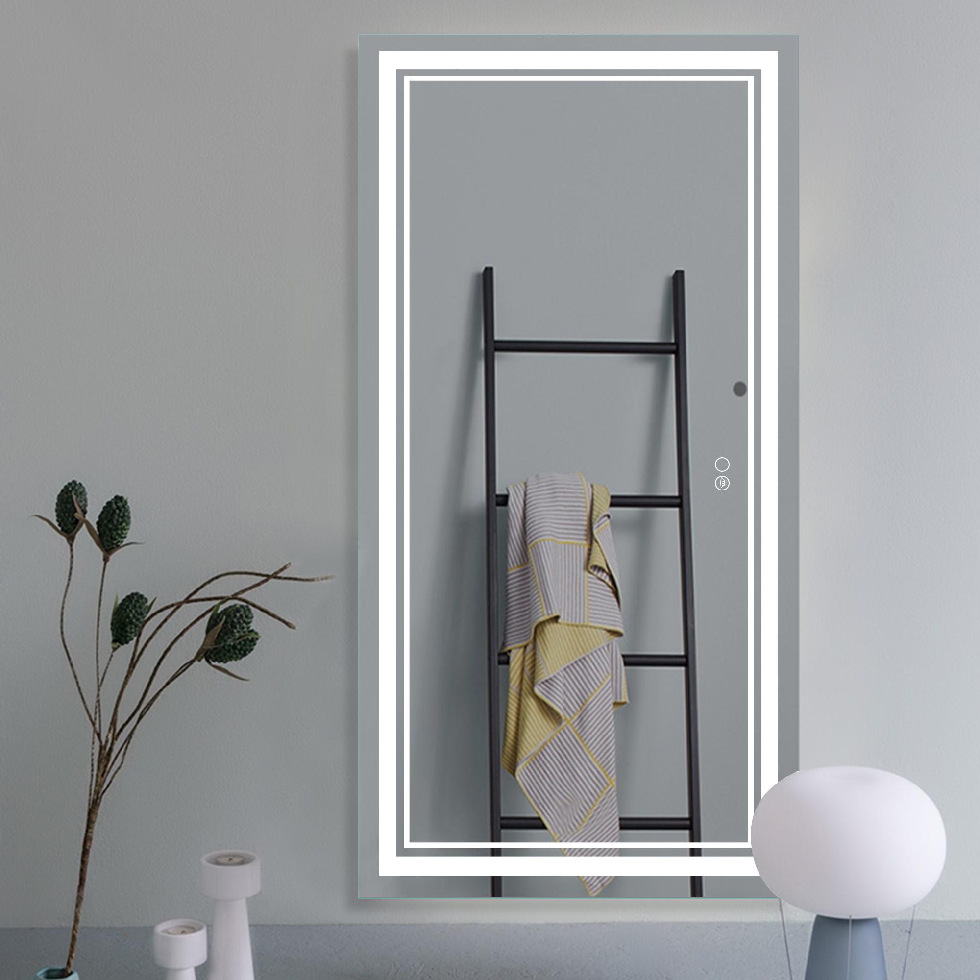 led full length mirror