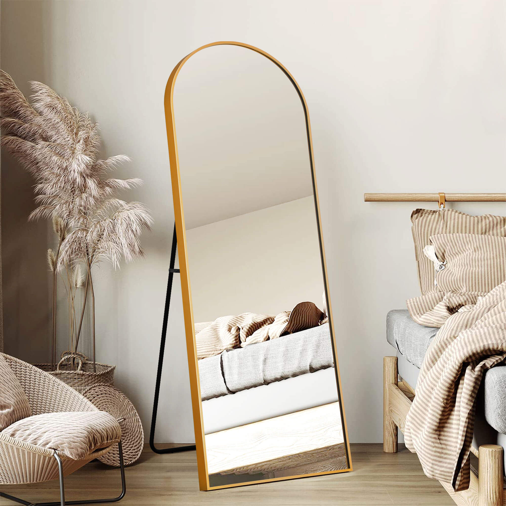 gold full length floor mirror