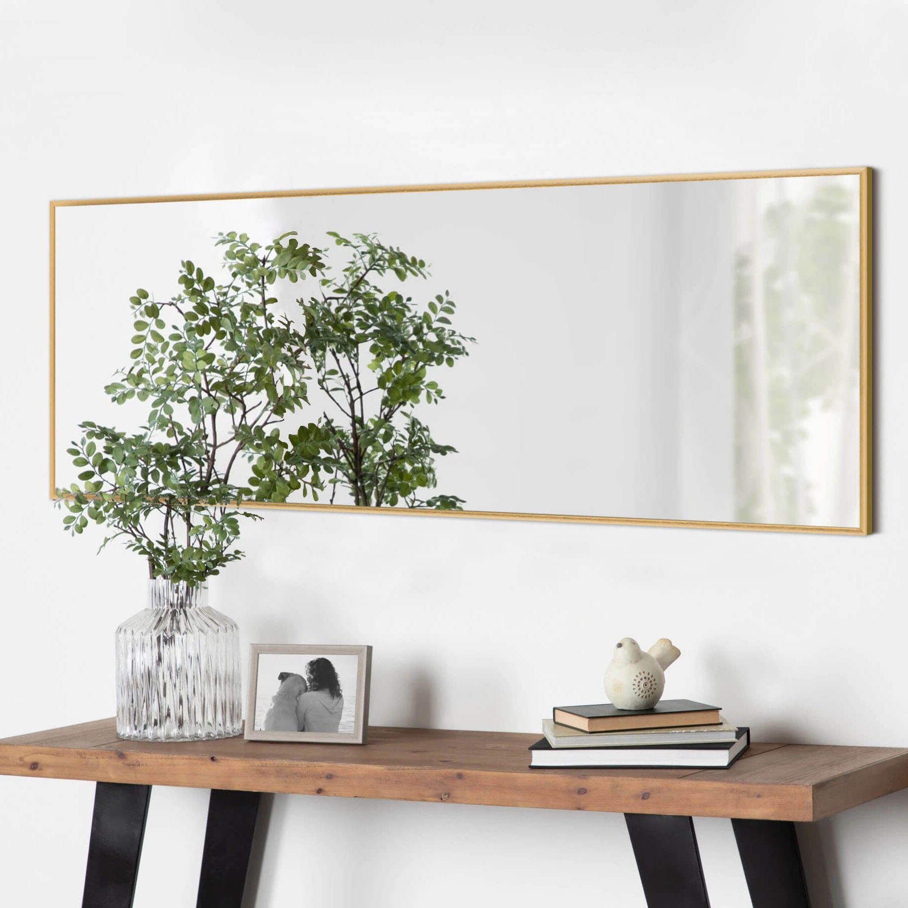 Doris-65"x22" Classic Framed Bedroom Full Length Wall Mirror