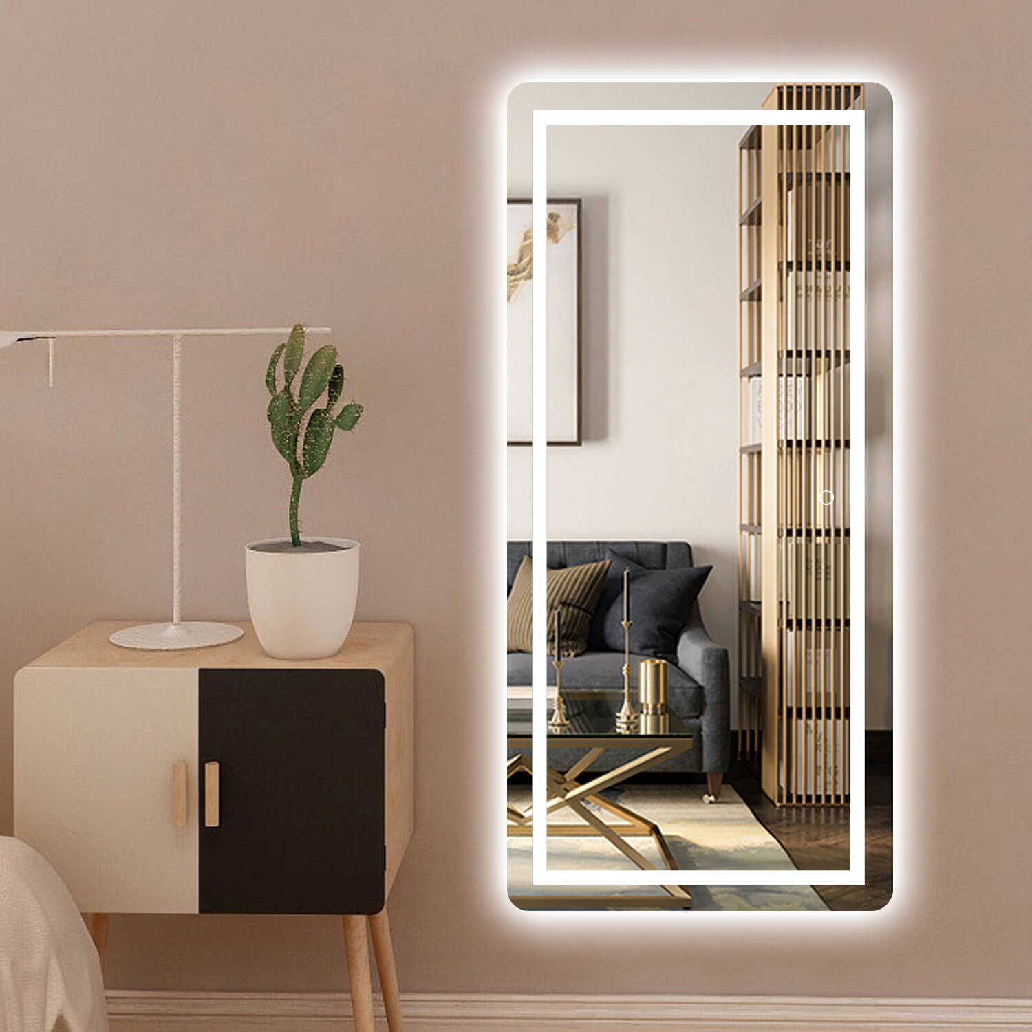 bathroom led mirror