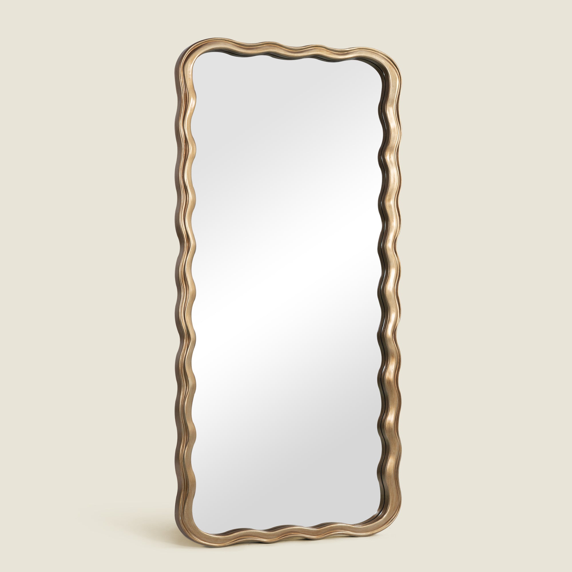 cayden wavy leaning mirror