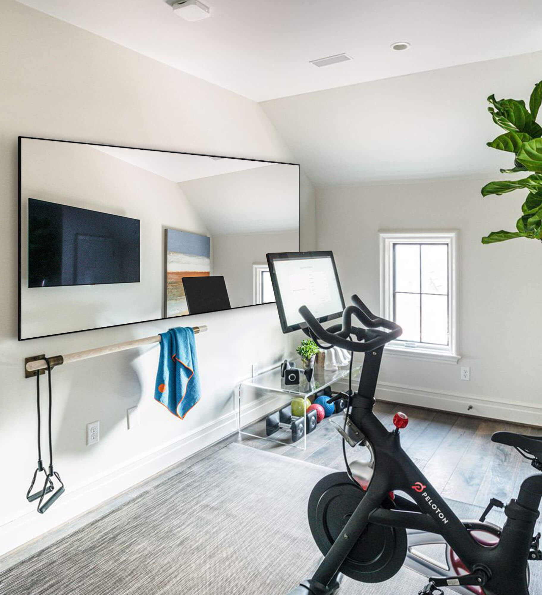 Full length sales exercise mirror