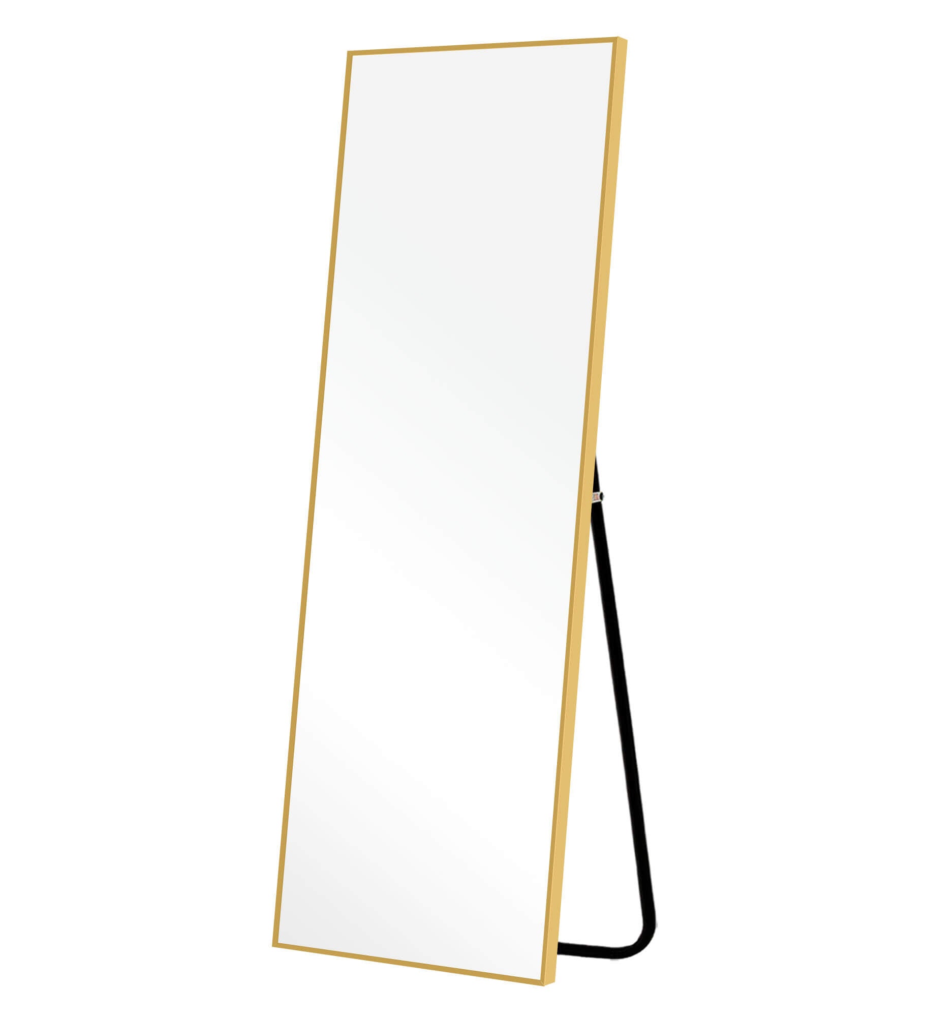 Gold full length floor mirror