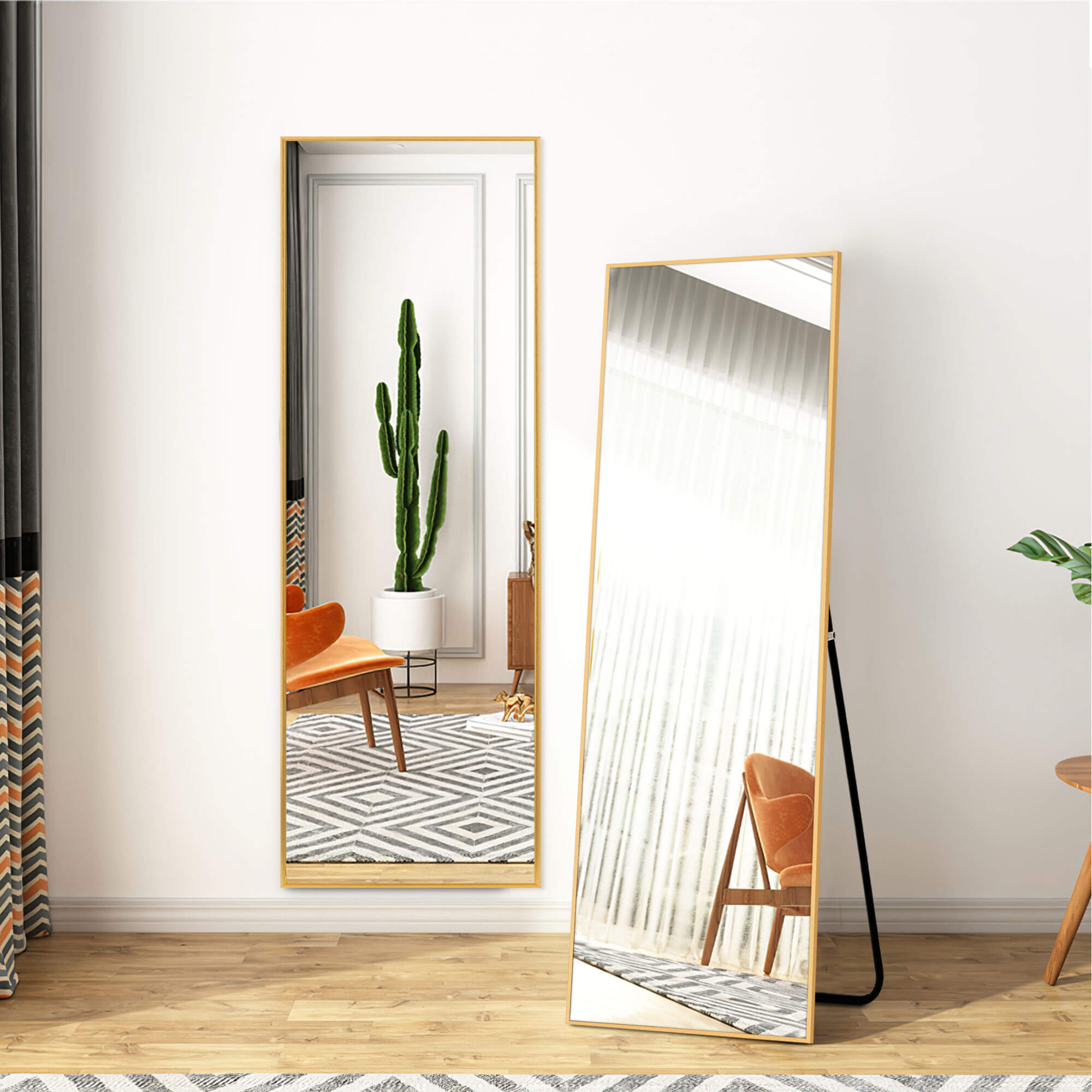 gold full length mirror