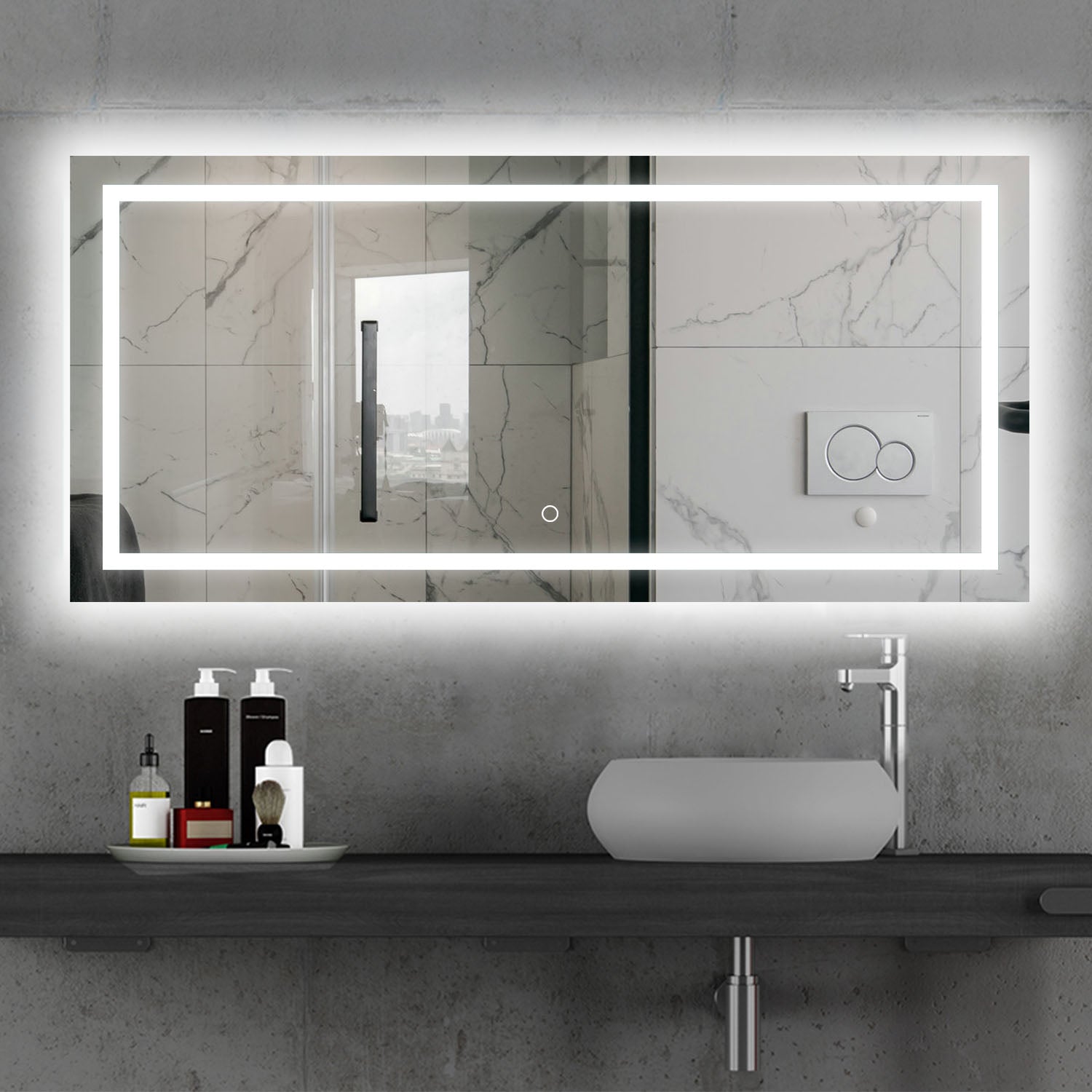 LED bathroom mirror