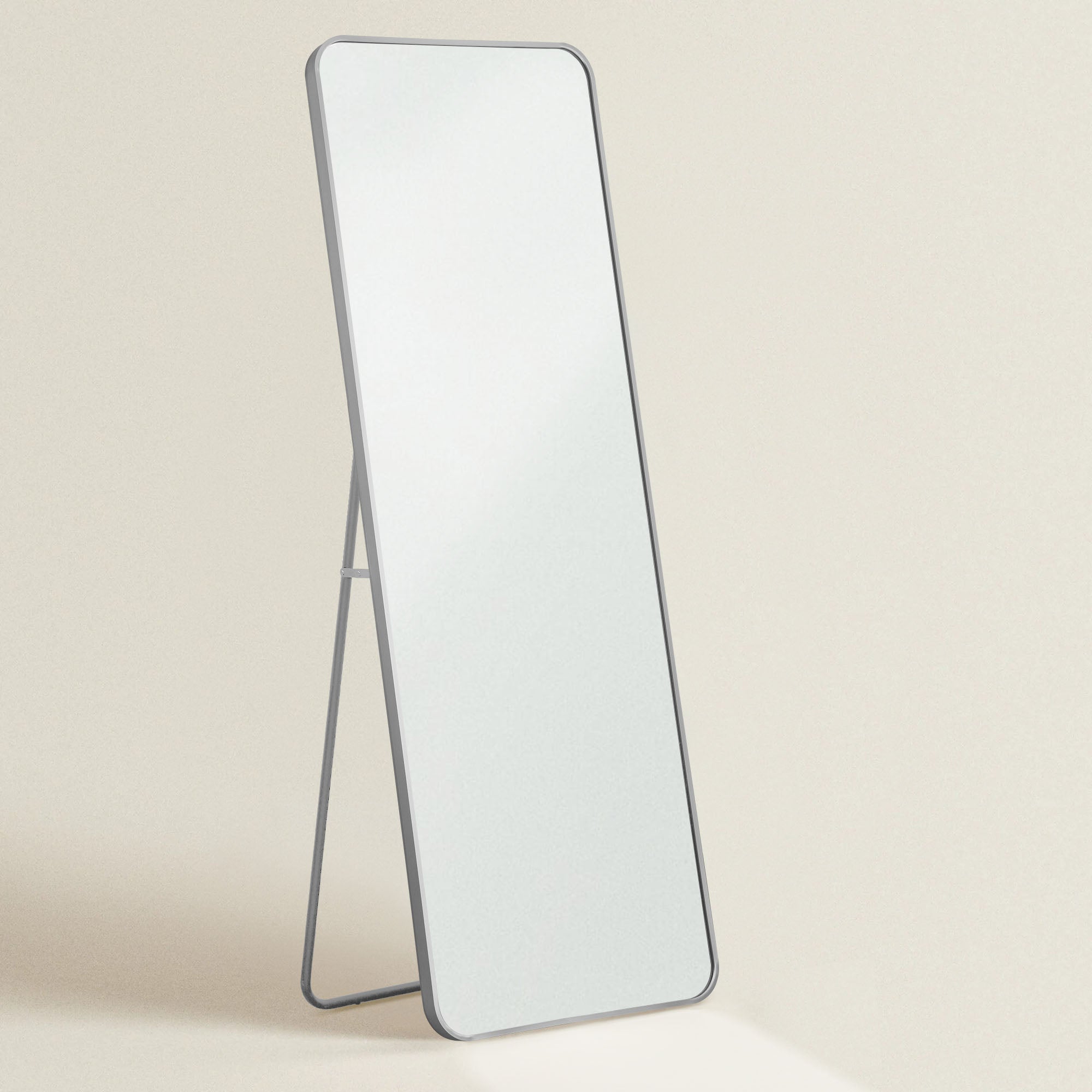 Dot-Modern Full Length Round Corner Mirror