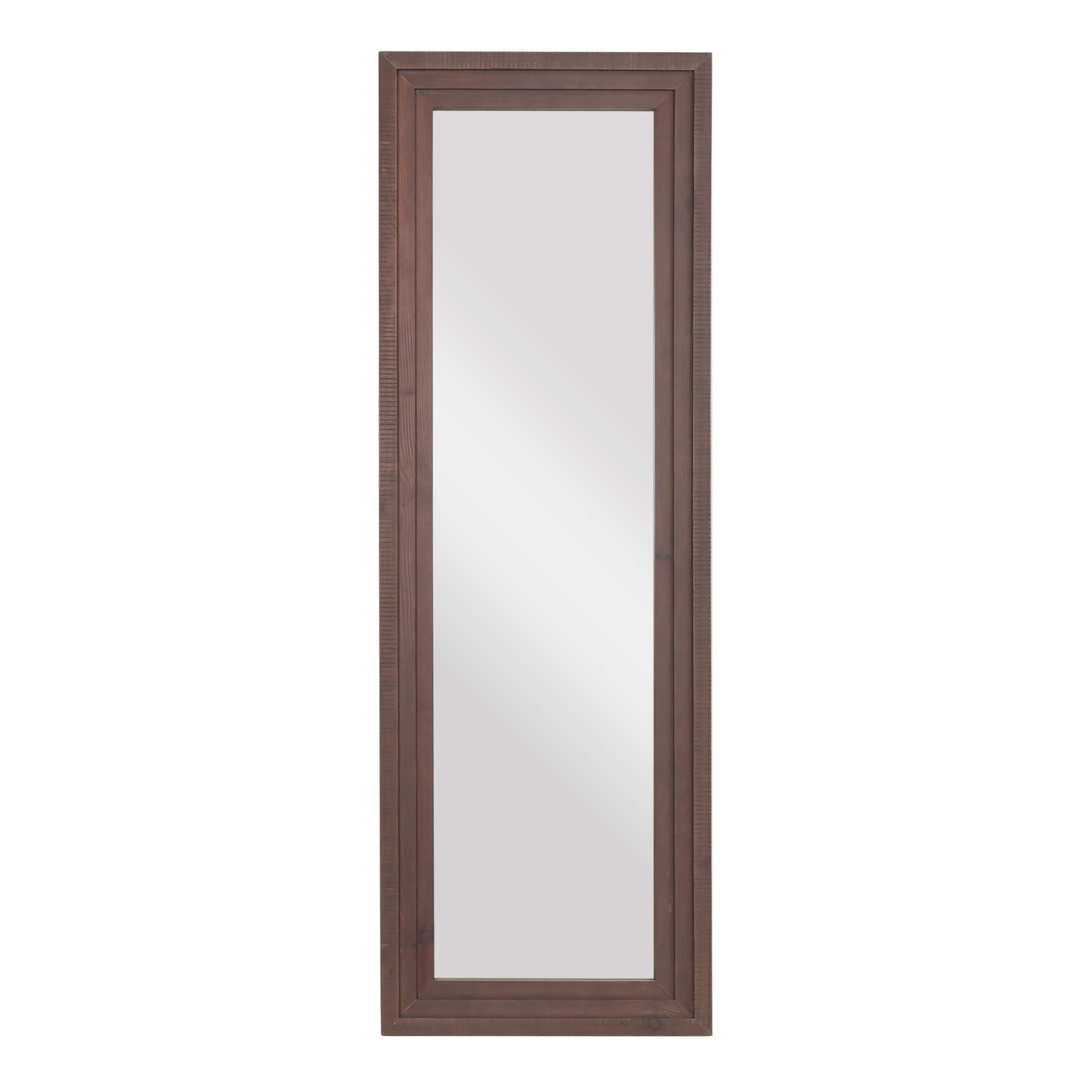 Annette-65"x22" Wood Rustic Full Length Decor Mirror